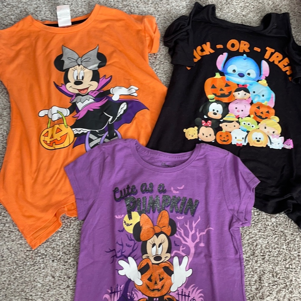 Girls Halloween T-Shirt lot sz 7-8